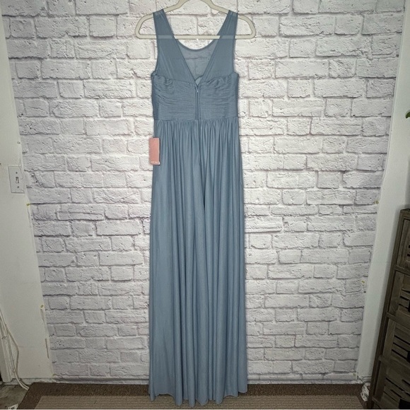 NWT Birdy Grey Blue Tulle Ryan Maxi Dress - Picture 7 of 15